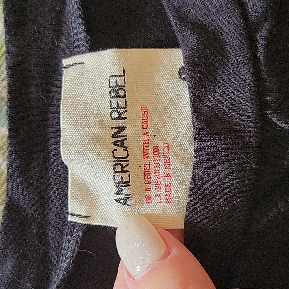 AMERICAN REBEL Biker Crop Top - Picture 6 of 8